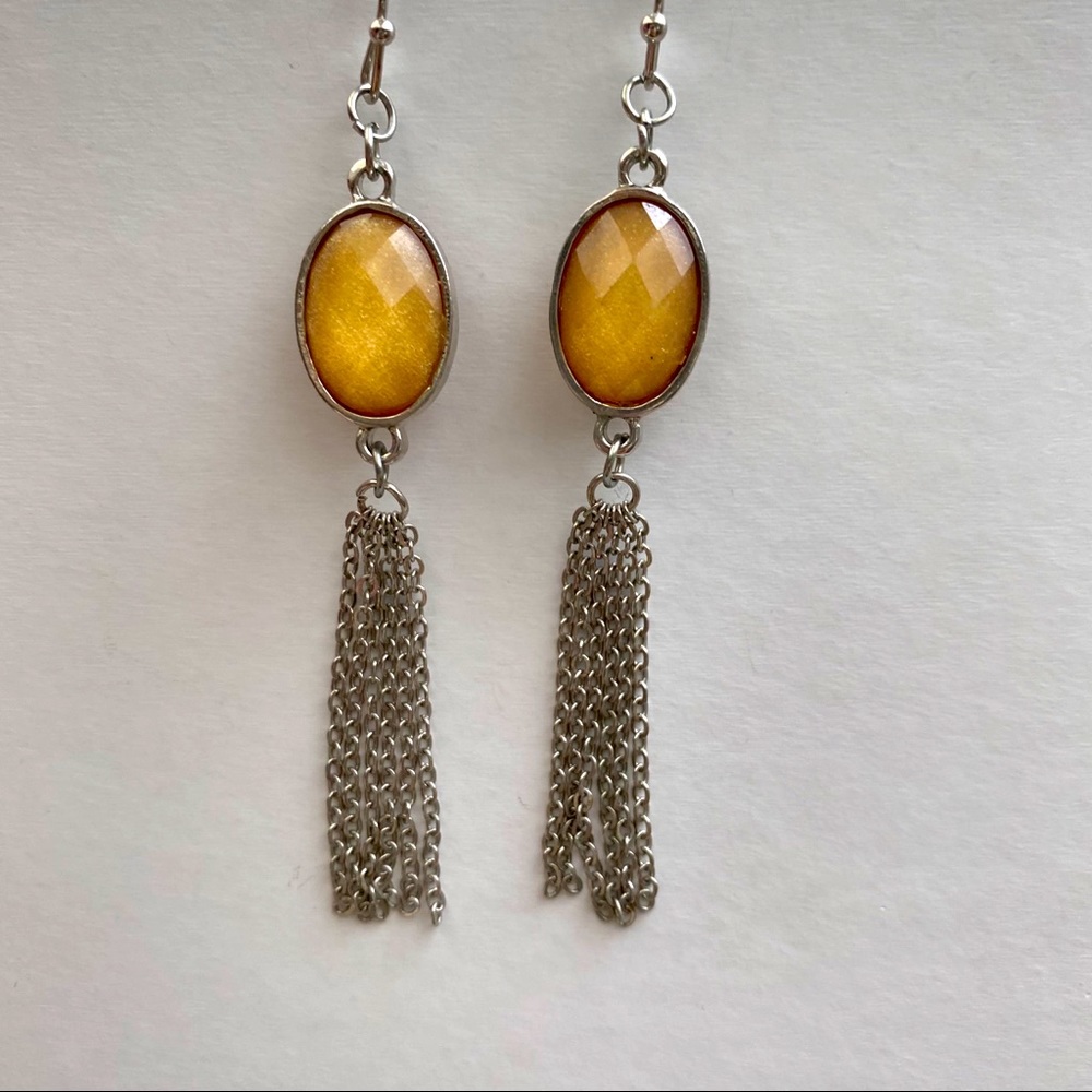 The Limited Auburn Silver Tassel Earrings